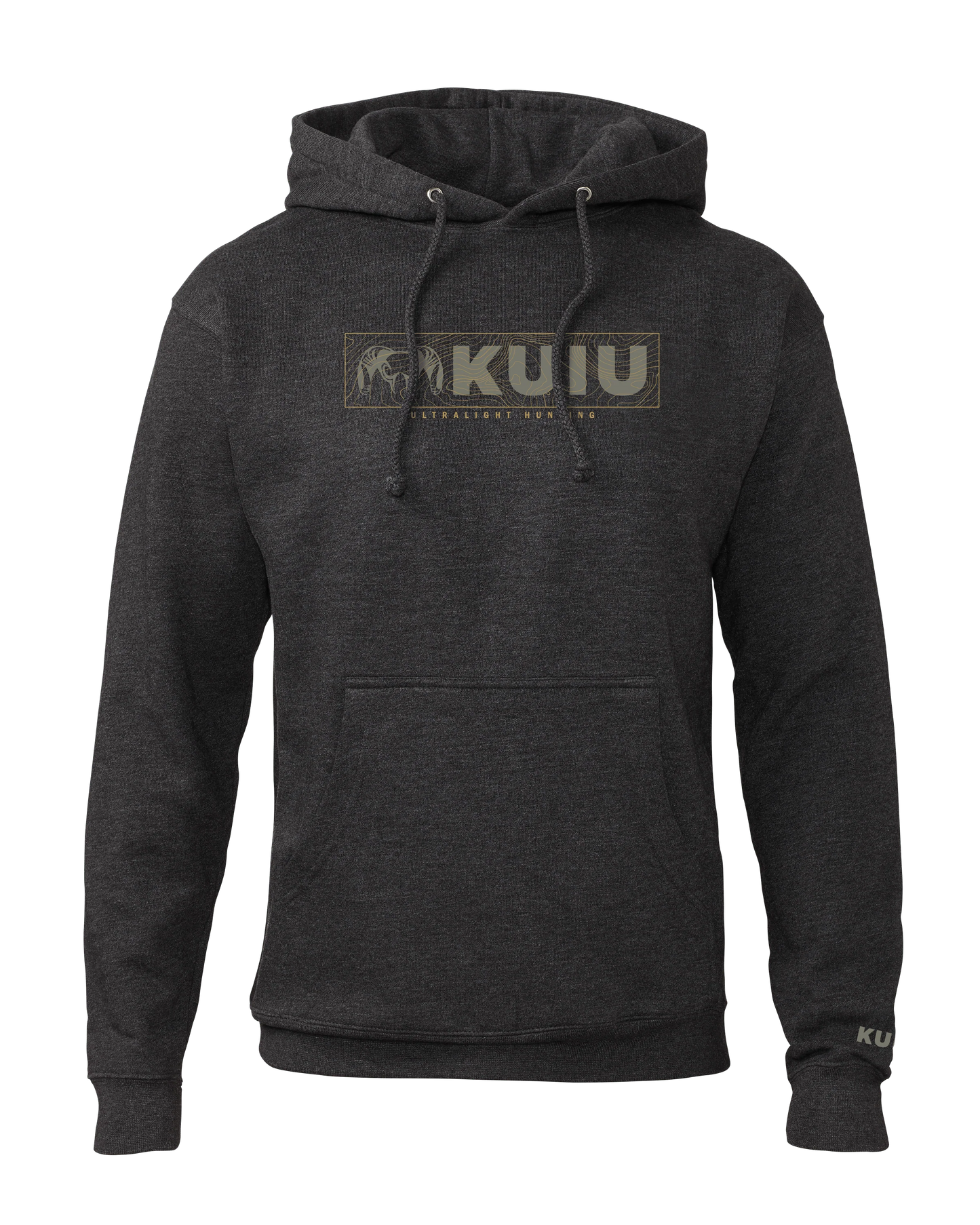 Outlet KUIU Topo Block Logo Hoodie | Charcoal
