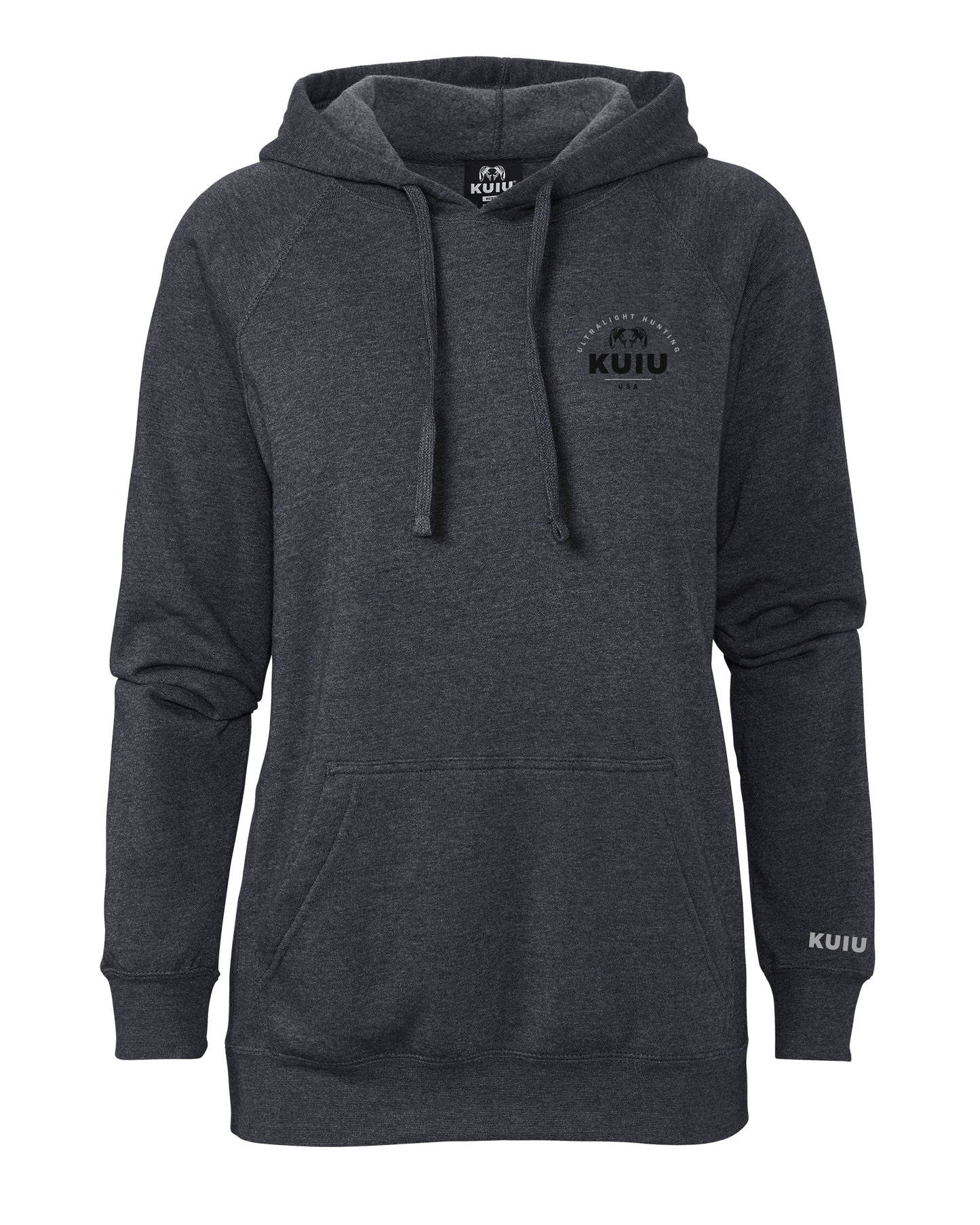 KUIU Women's Stacked Chest Logo Hoodie | Midnight Navy