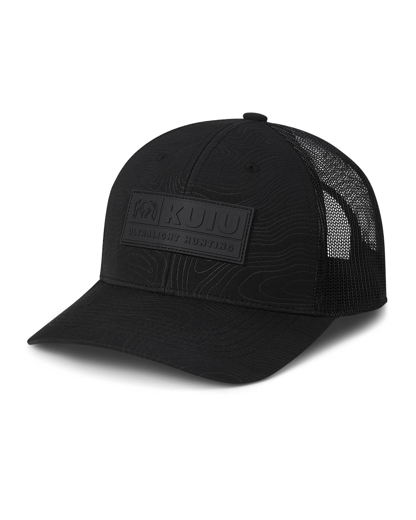 KUIU Topo Patch Hat | Black/Black