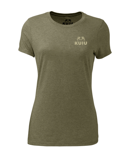 Outlet KUIU Women’s Topo Shield T-Shirt | Military Green