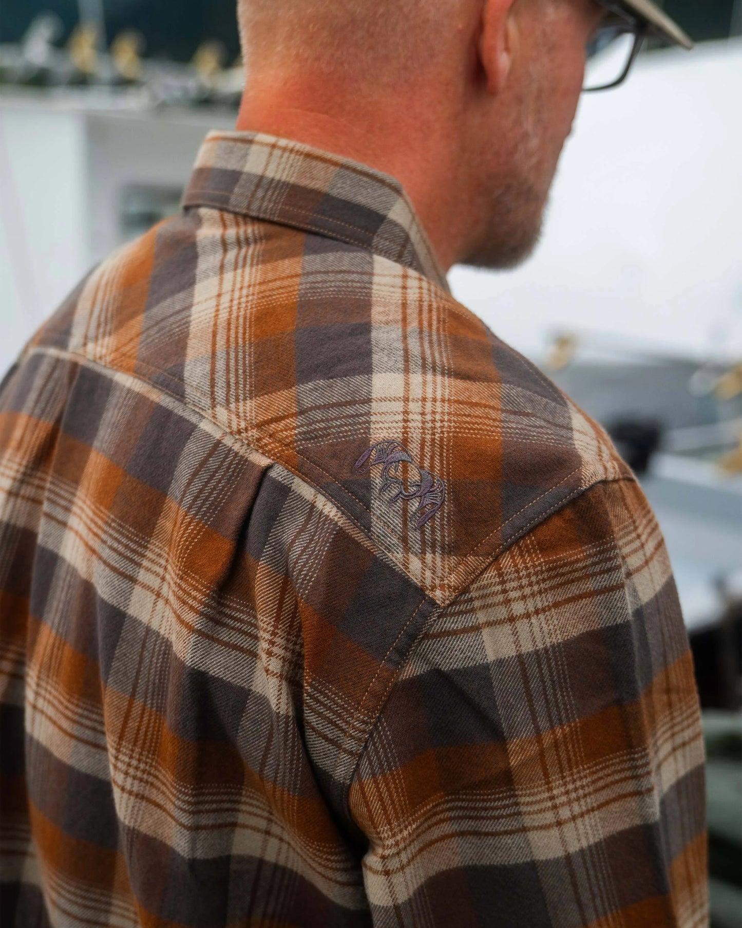 Field Flannel Shirt | Steel Blue Blockline