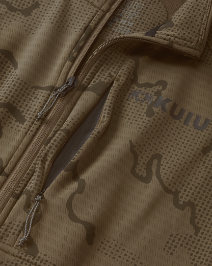 Ridgepoint Fleece Zip-T | Coyote Brown Tonal