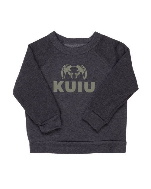 Toddler Stacked Logo Crewneck Sweatshirt | Olive