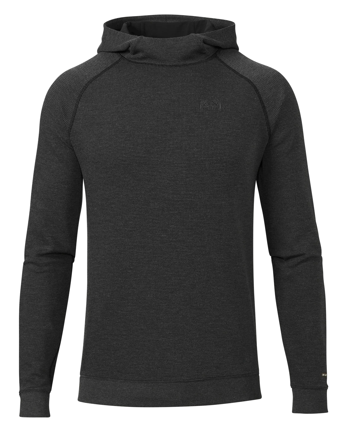 Canyon Waffle Hoodie | Black Heather