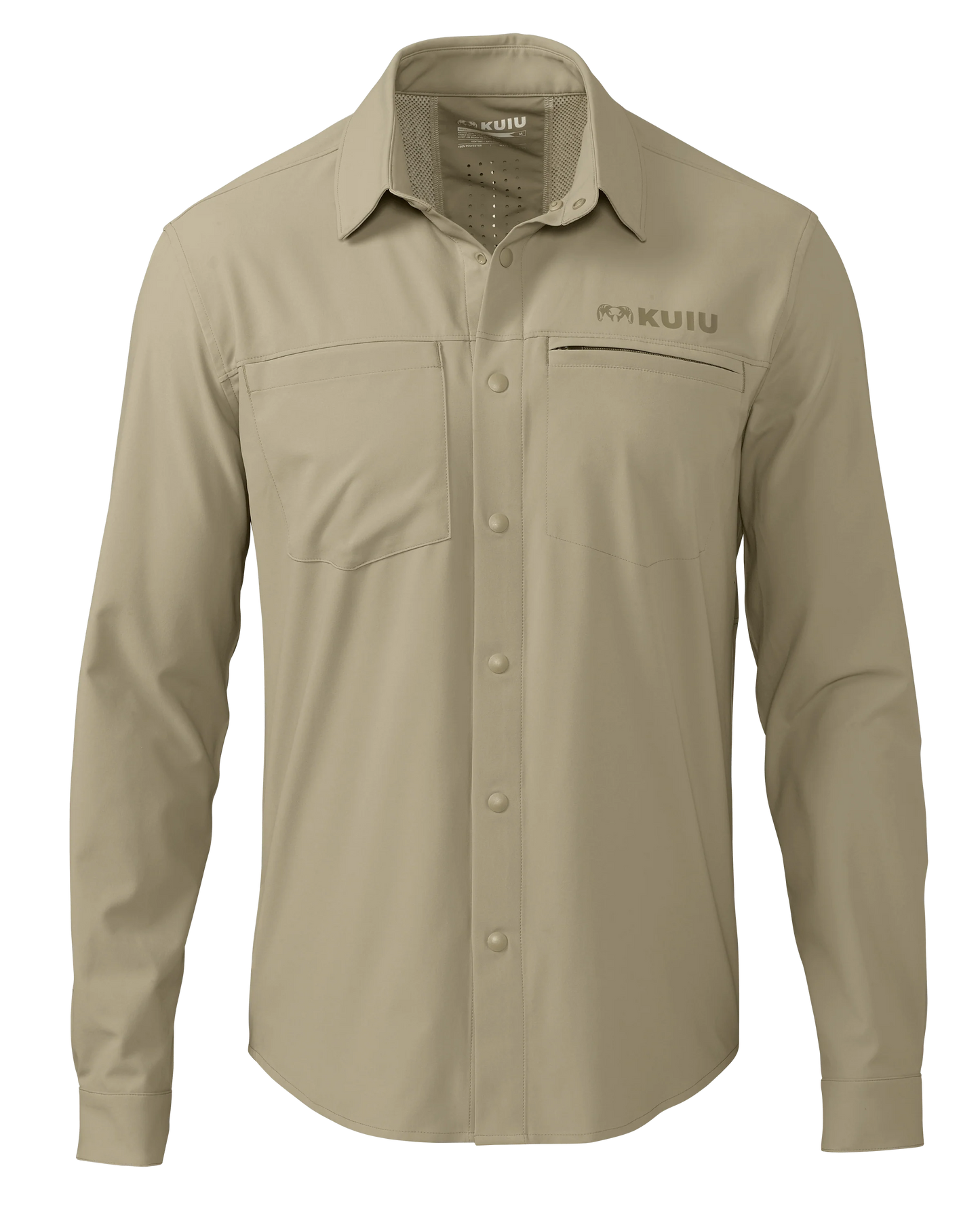 Outlet Mesa Vented LS Snap Shirt | Bone