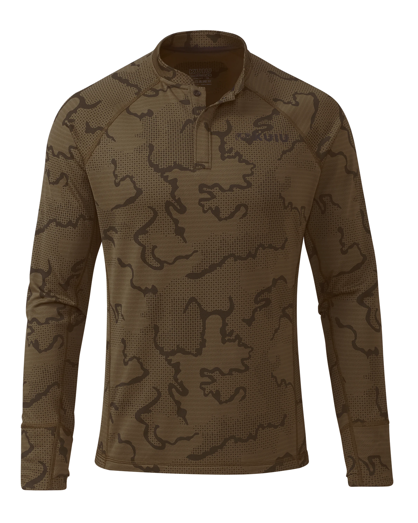 Ridgepoint Fleece Henley | Coyote Brown Tonal