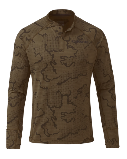 Ridgepoint Fleece Henley | Coyote Brown Tonal