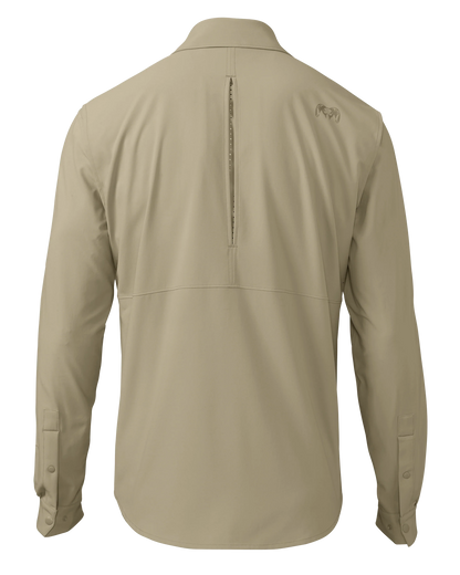 Outlet Mesa Vented LS Snap Shirt | Bone