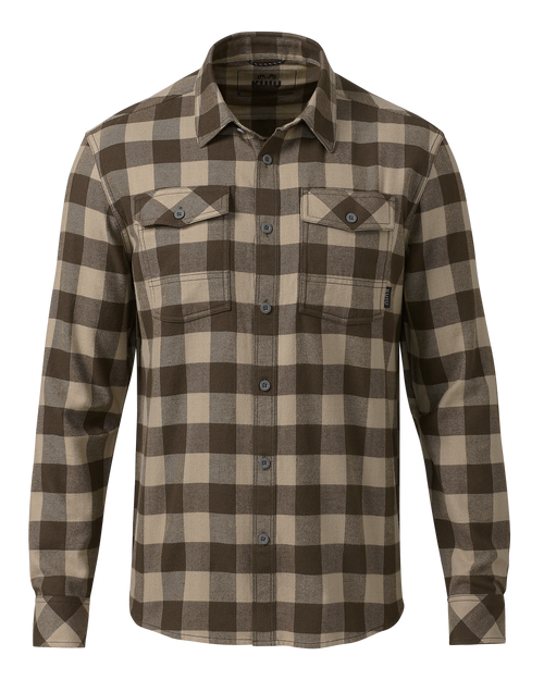 Outlet Field Flannel Shirt | Brown Buffalo Check
