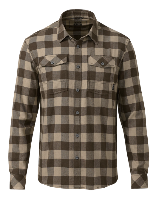 Outlet Field Flannel Shirt | Brown Buffalo Check