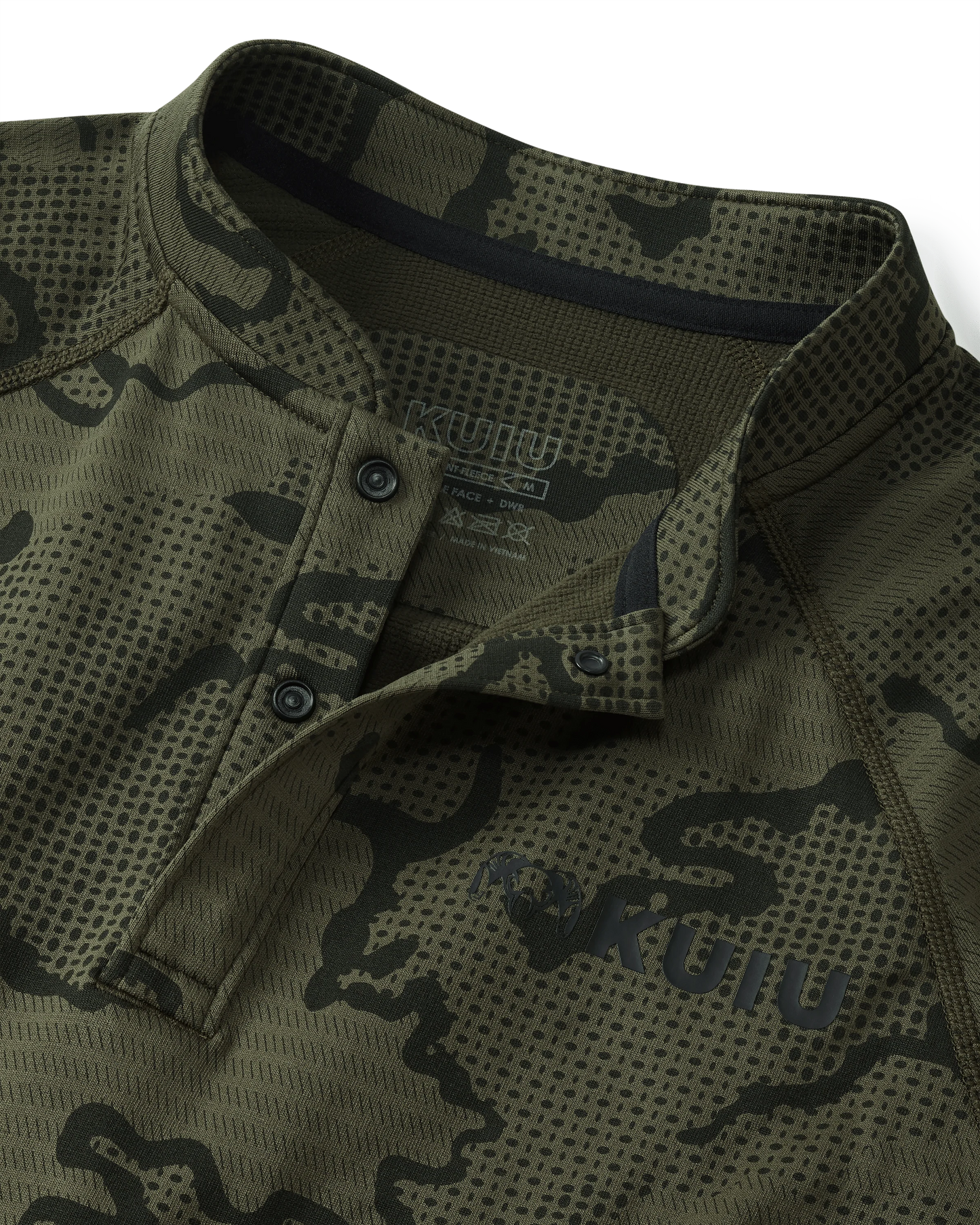 Ridgepoint Fleece Henley | Olive Tonal