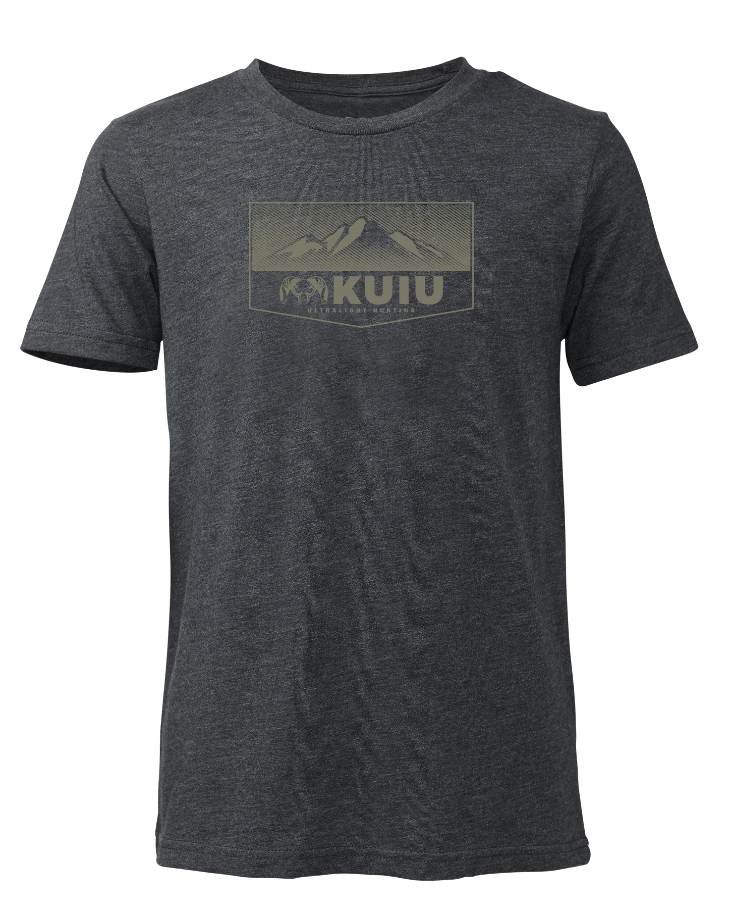 Youth Ultralight Mountain Logo T-Shirt | Charcoal