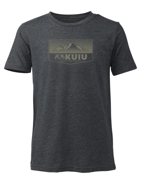 Youth Ultralight Mountain Logo T-Shirt | Charcoal