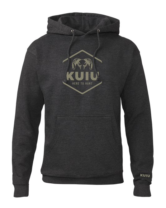 KUIU Stacked Here to Hunt Hoodie | Charcoal