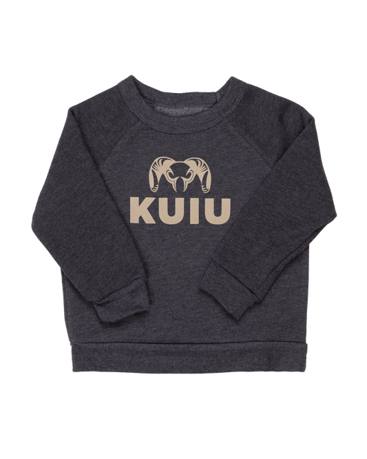 Toddler Stacked Logo Crewneck Sweatshirt | Khaki