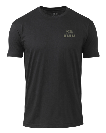 KUIU Solid Flag Fade T-Shirt | Black