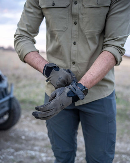 Outlet Motive LS Workgrade Shirt | Gunmetal