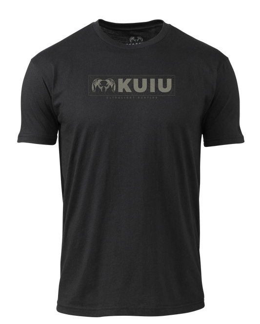 KUIU Topo Block Logo T-Shirt | Black