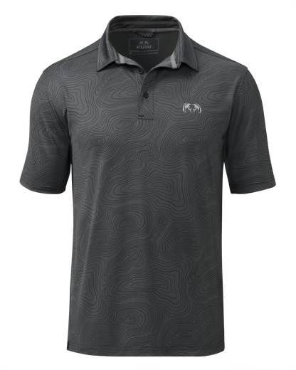 KUIU Performance Polo Topo | Gunmetal Topo