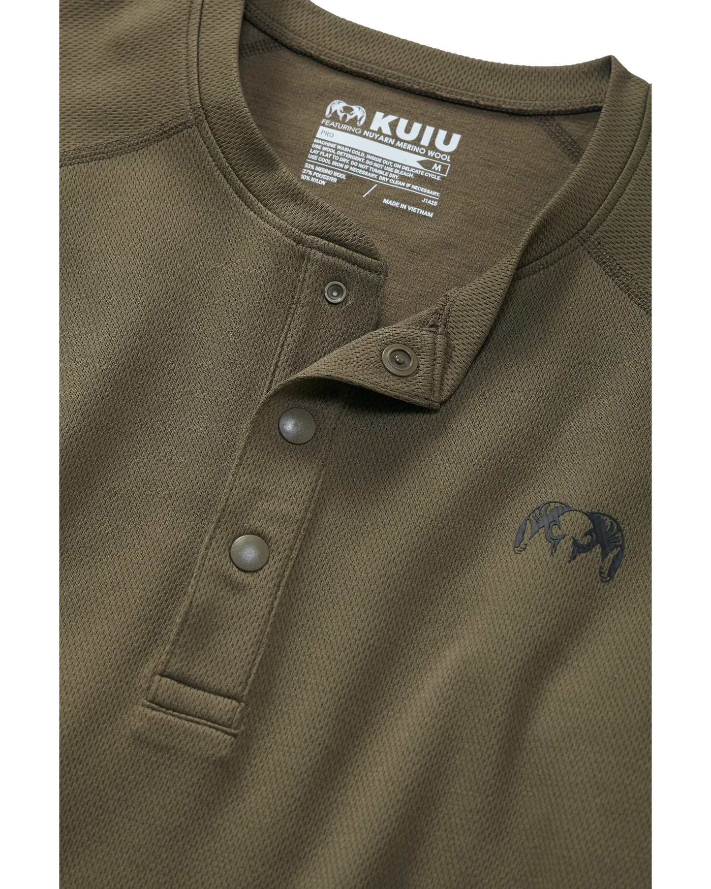 PRO Merino 200 Henley | Ash