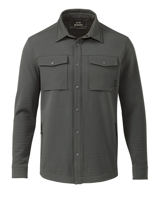 Blockfield Fleece Shirt Jacket | Gunmetal