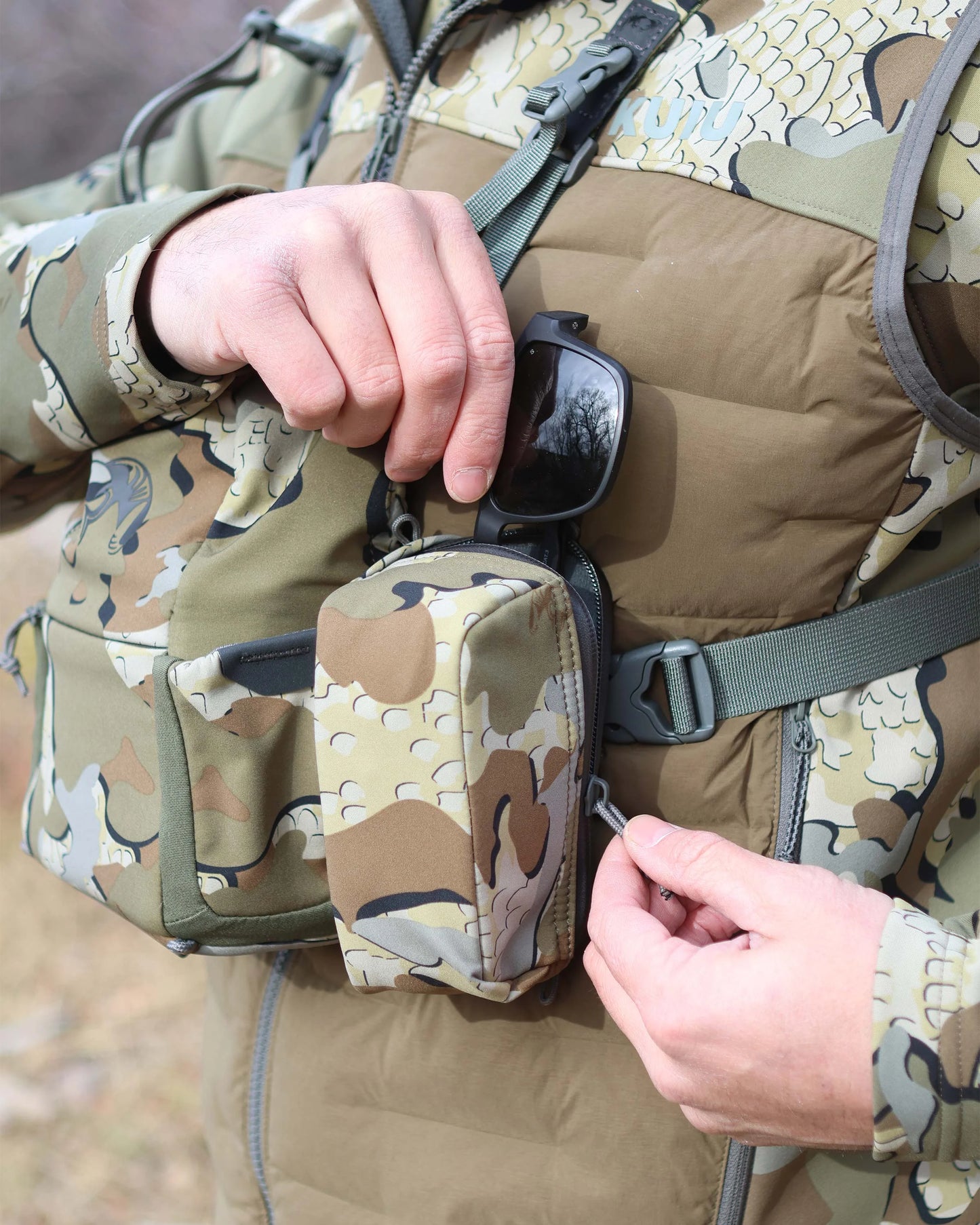 PRO G3 Bino Harness Accessory Pocket | Evergreen