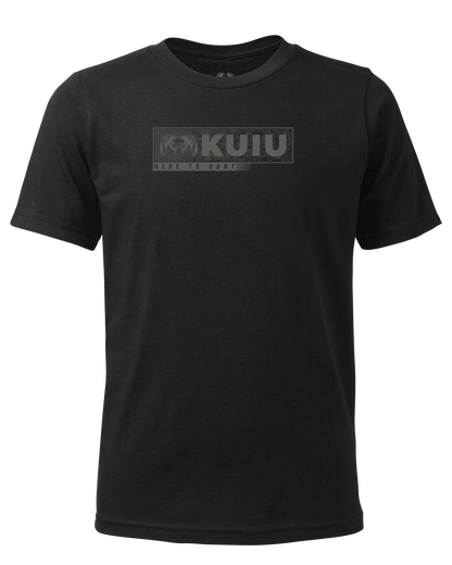 Youth Here to Hunt Gritstone T-Shirt | Black
