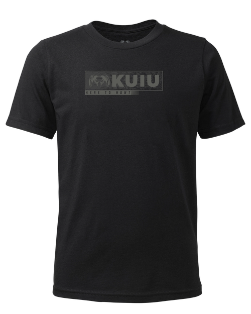Youth Here to Hunt Gritstone T-Shirt | Black