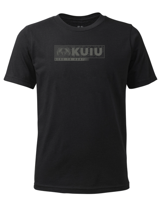 Youth Here to Hunt Gritstone T-Shirt | Black