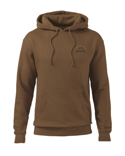 Outlet KUIU Stacked Chest Logo Hoodie | Saddle