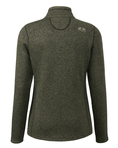 Outlet Women's Base Camp Full Zip Sweater | Olive Heather