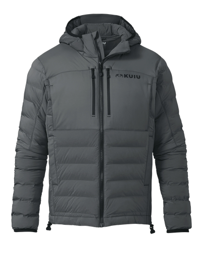 Outlet Flyway Insulated Hooded Jacket | Gunmetal