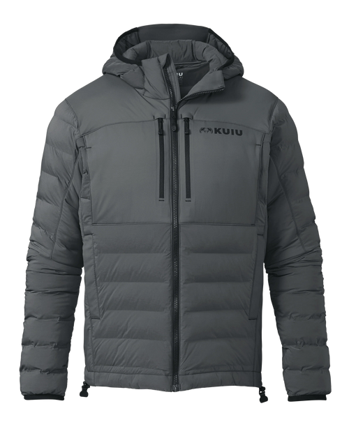 Outlet Flyway Insulated Hooded Jacket | Gunmetal