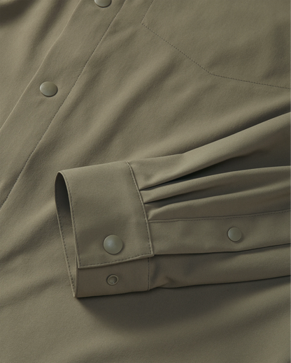 Mesa Vented LS Snap Shirt | Khaki