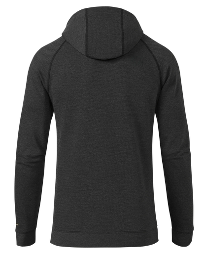 Canyon Waffle Hoodie | Black Heather