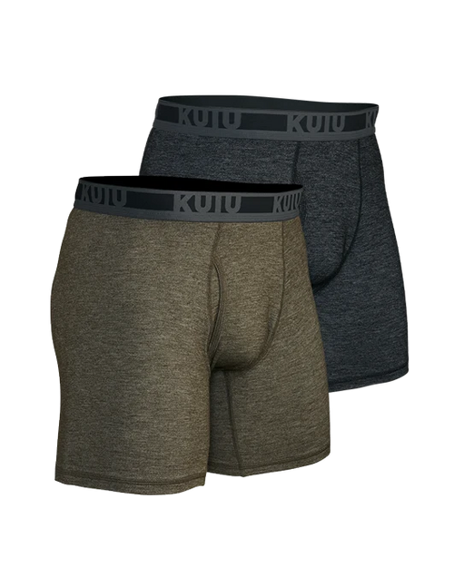 ULTRA Merino Boxer Brief 2-Pack | Black-Ash