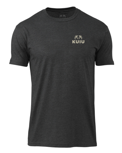 KUIU Retro Flag Fade T-Shirt | Charcoal