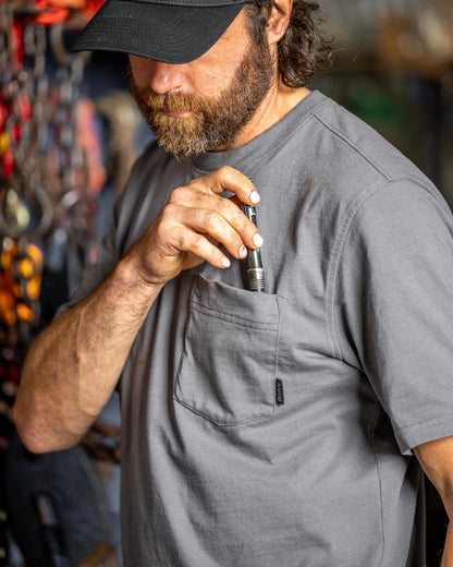 Workgrade SS Pocket Crew | Evergreen