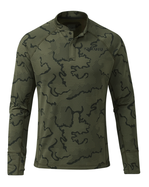 Ridgepoint Fleece Henley | Olive Tonal
