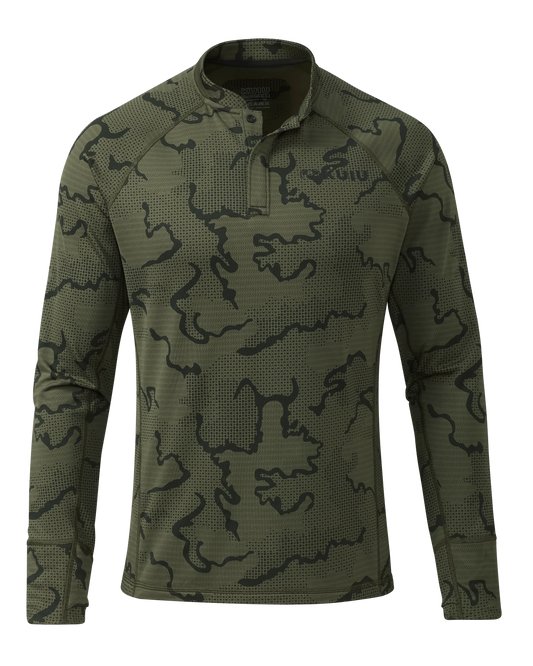 Ridgepoint Fleece Henley | Olive Tonal