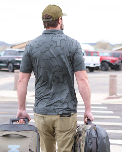 KUIU Performance Polo | Gunmetal Tonal