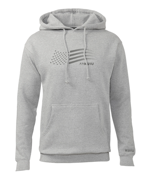 KUIU Flag Hoodie | Heather Grey