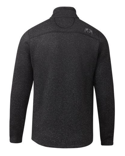 Base Camp Full Zip Sweater | Heather Black