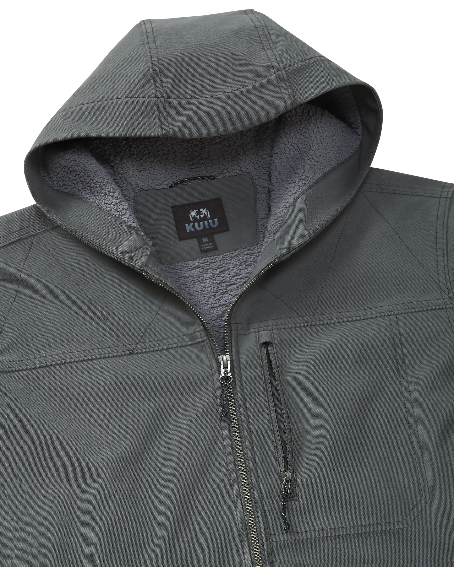 Brawley Hooded Fleece Jacket | Gunmetal