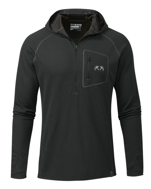 PRO Merino 200 Zip-T Hoodie | Black