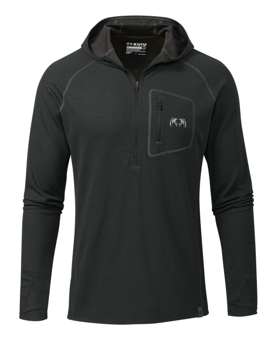PRO Merino 200 Zip-T Hoodie | Black