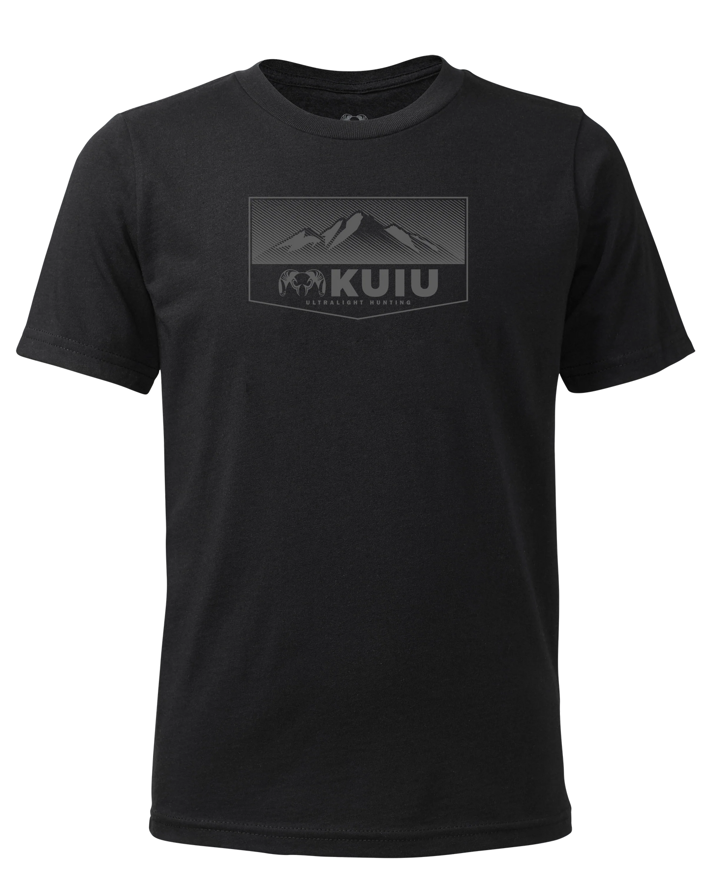 Youth Ultralight Mountain Logo T-Shirt | Black