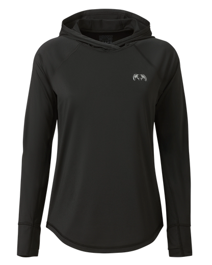 Women's Gila LS Hoodie | Black