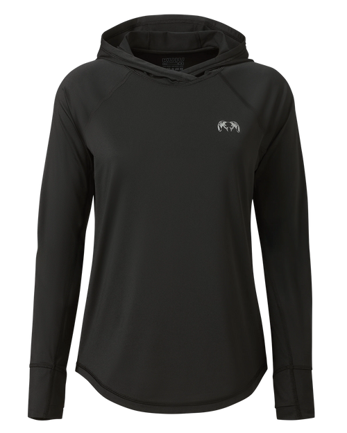 Women's Gila LS Hoodie | Black