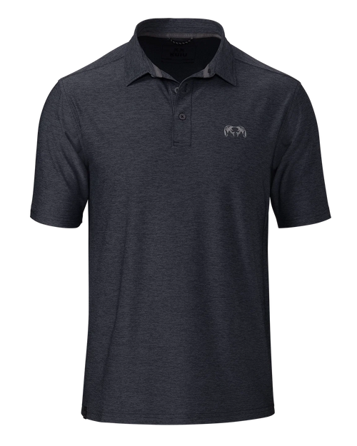 KUIU Performance Polo | Heather Steel Blue